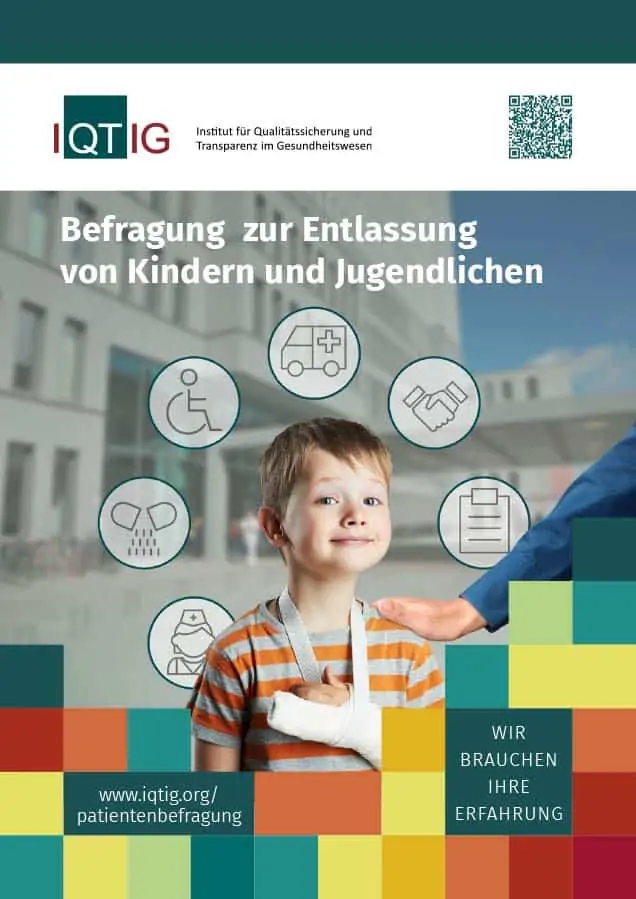 Das IQTIG 28 Entlassmanagement PlakatKinder web